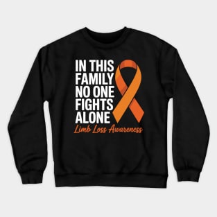 Amputee Support Limb Difference Limb Loss Awareness Month Crewneck Sweatshirt